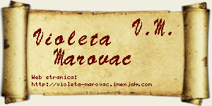 Violeta Marovac vizit kartica